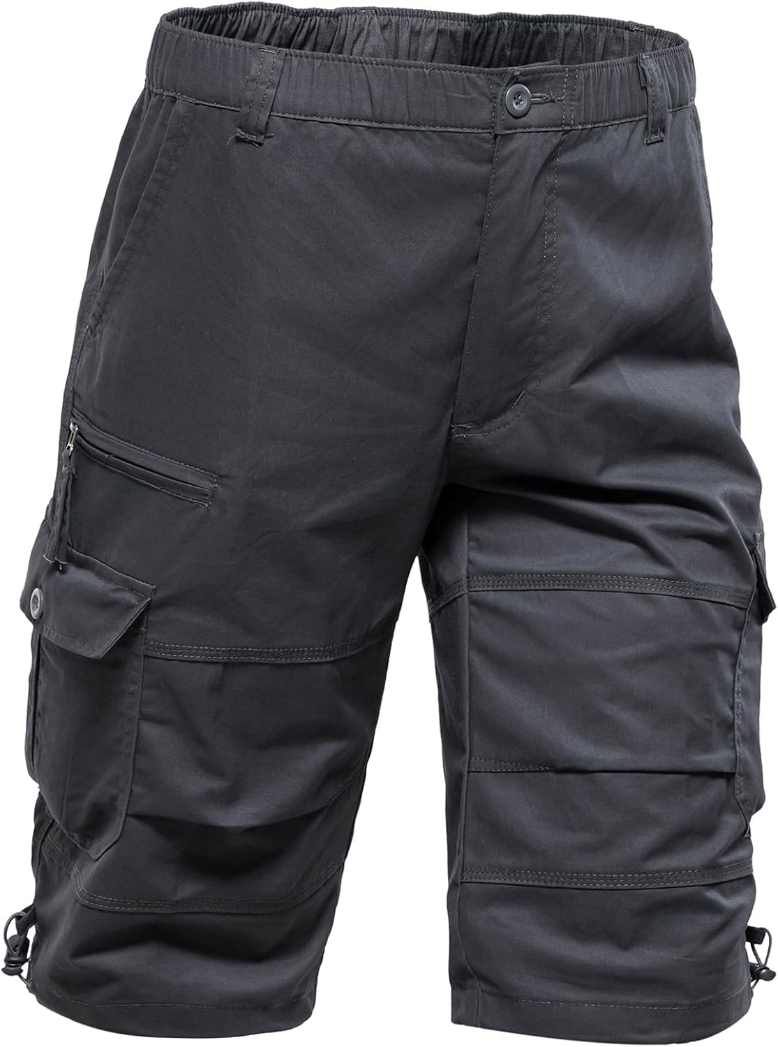 Herren Cargo Shorts 3/4 Relaxed Fit Herren Laufshorts 7 Taschen Gummizug - Bild 26 von 55