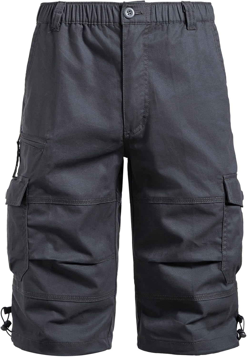 Herren Cargo Shorts 3/4 Relaxed Fit Herren Laufshorts 7 Taschen Gummizug - Bild 28 von 55