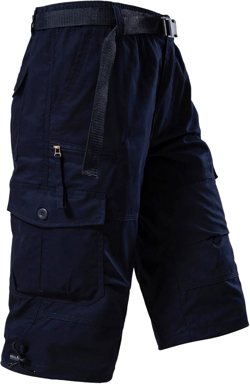 Herren Cargo Shorts 3/4 Relaxed Fit Herren Laufshorts 7 Taschen Gummizug - Bild 32 von 55