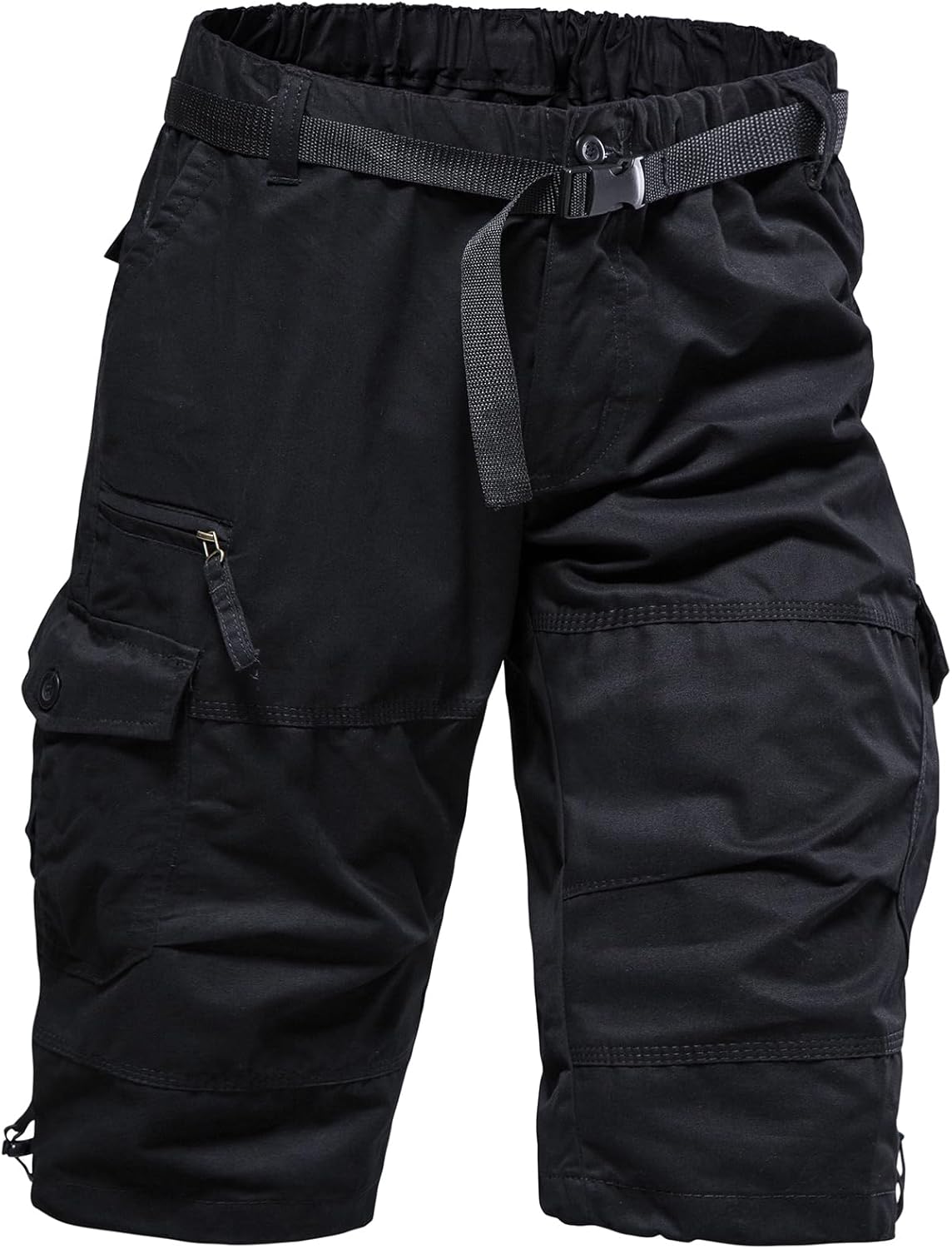 Herren Cargo Shorts 3/4 Relaxed Fit Herren Laufshorts 7 Taschen Gummizug - Bild 46 von 55