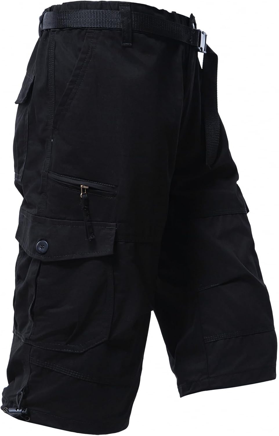 Herren Cargo Shorts 3/4 Relaxed Fit Herren Laufshorts 7 Taschen Gummizug - Bild 47 von 55