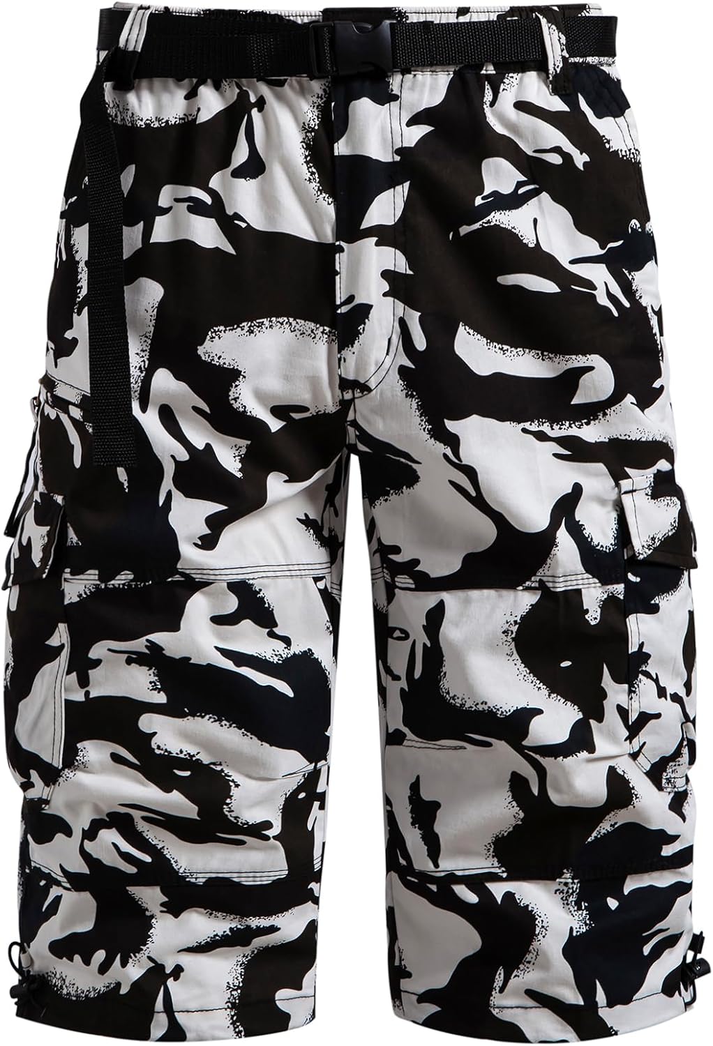 Herren Cargo Shorts 3/4 Relaxed Fit Herren Laufshorts 7 Taschen Gummizug - Bild 53 von 55