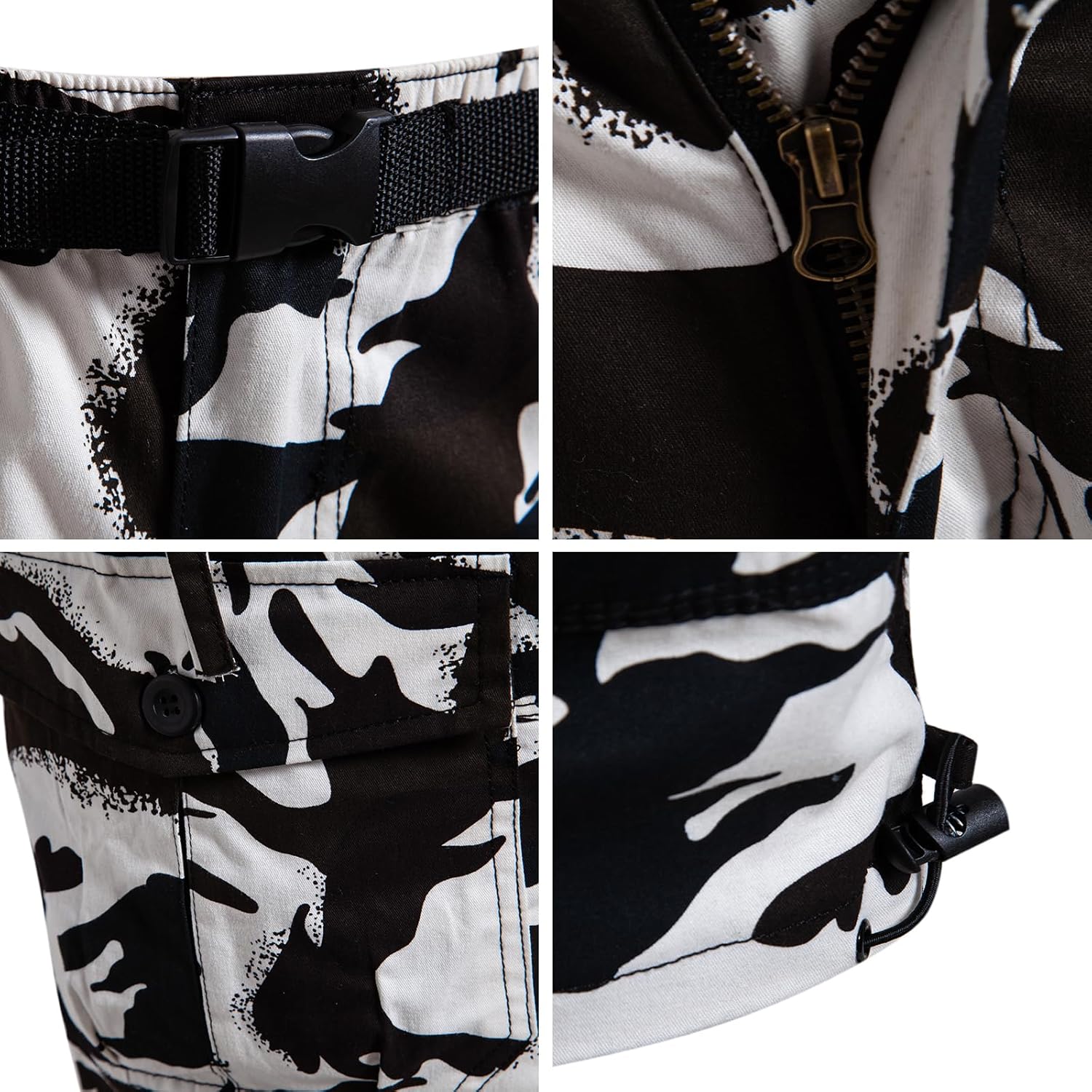 Herren Cargo Shorts 3/4 Relaxed Fit Herren Laufshorts 7 Taschen Gummizug - Bild 54 von 55
