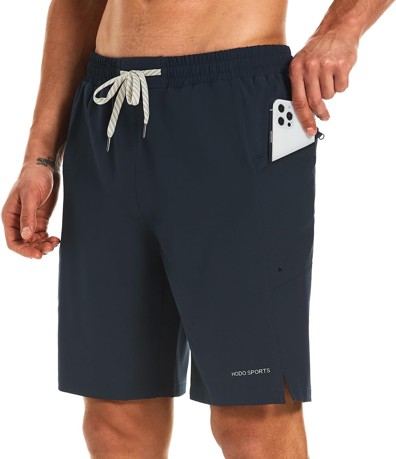 Pantalones Cortos de Secado Rápido para Hombres Sin Forro de Malla Bañador Bolsillos con Cremallera - Imagen 16 de 20