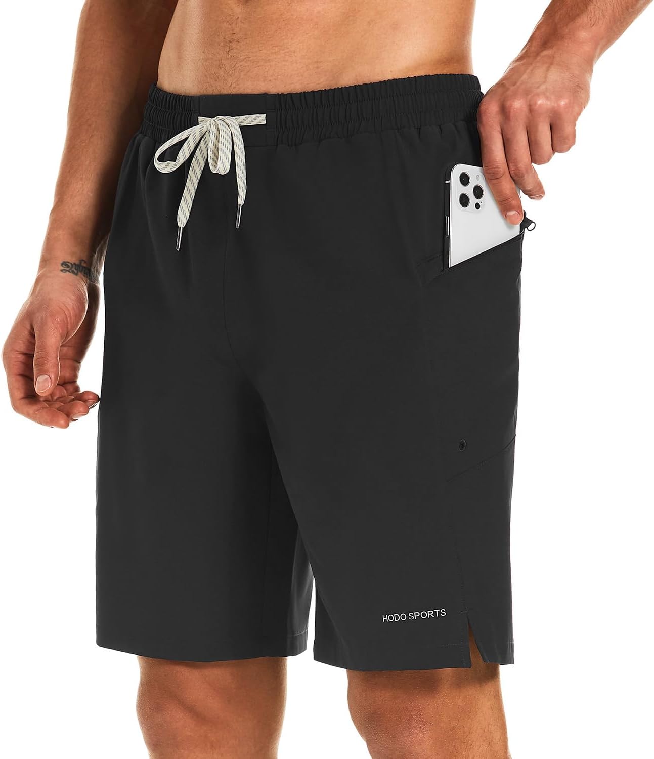 Pantalones Cortos de Secado Rápido para Hombres Sin Forro de Malla Bañador Bolsillos con Cremallera - Imagen 17 de 20