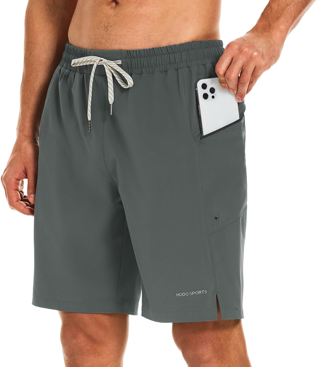 Pantalones Cortos de Secado Rápido para Hombres Sin Forro de Malla Bañador Bolsillos con Cremallera - Imagen 18 de 20