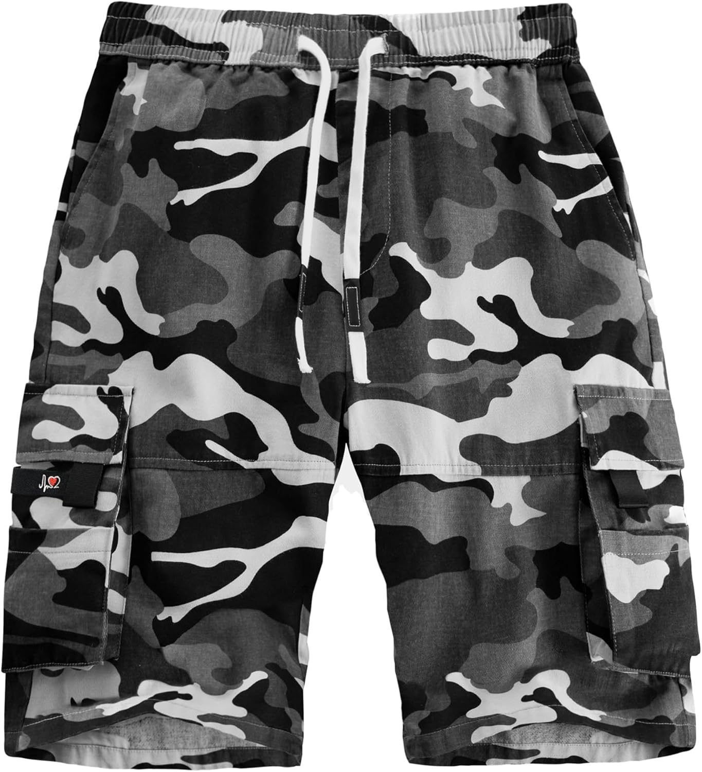 Herren Cargo Shorts Gummibund Kordelzug Sommer Freizeit Baumwolle Hose - Bild 32 von 90