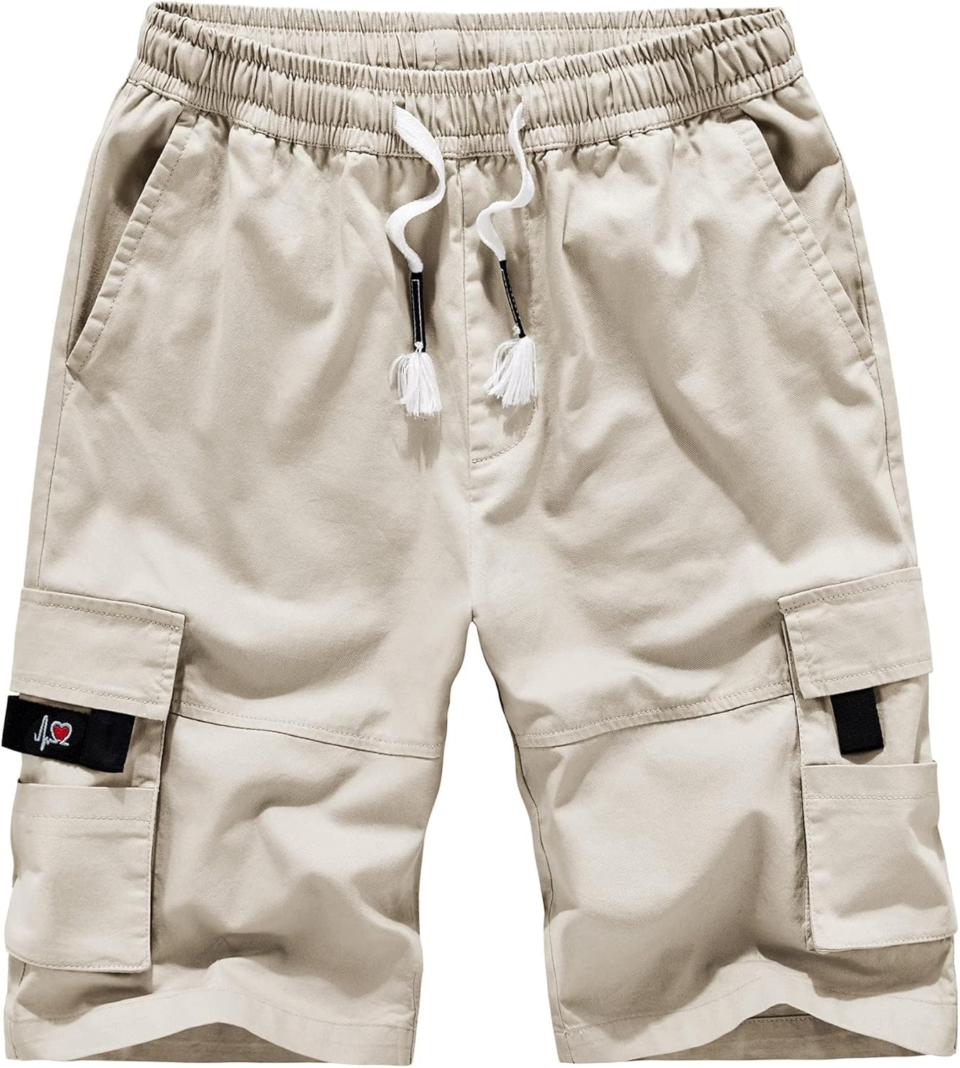 Herren Cargo Shorts Gummibund Kordelzug Sommer Freizeit Baumwolle Hose - Bild 44 von 90