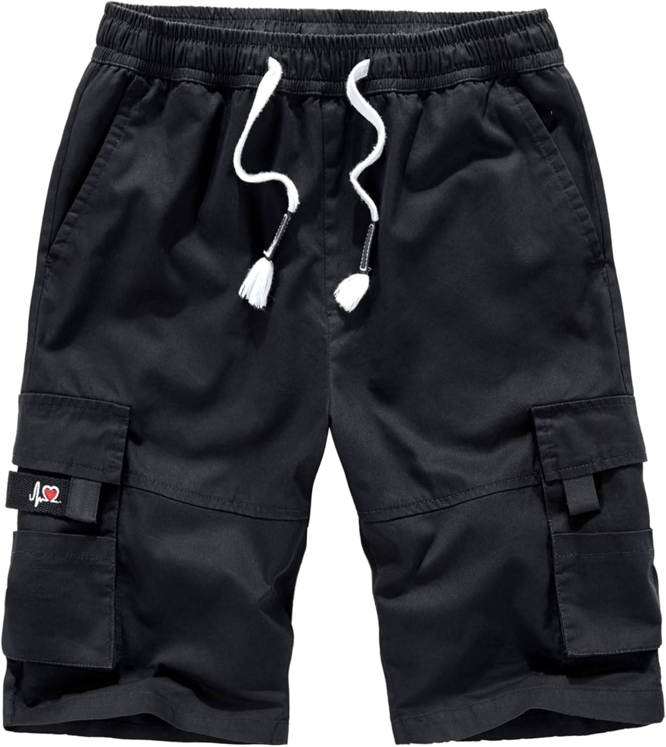 Herren Cargo Shorts Gummibund Kordelzug Sommer Freizeit Baumwolle Hose - Bild 50 von 90