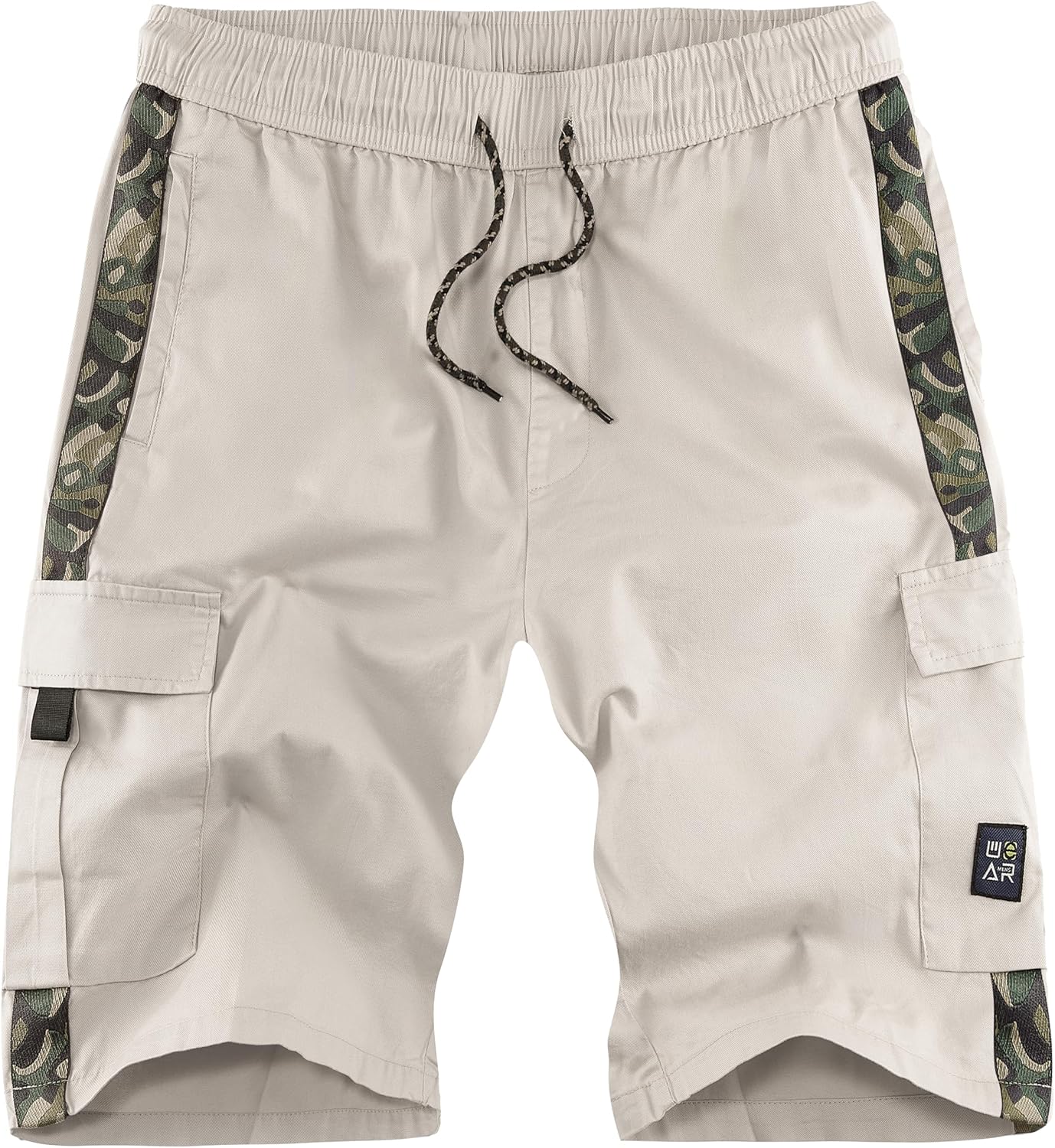 Herren Cargo Shorts Gummibund Kordelzug Sommer Freizeit Baumwolle Hose - Bild 68 von 90