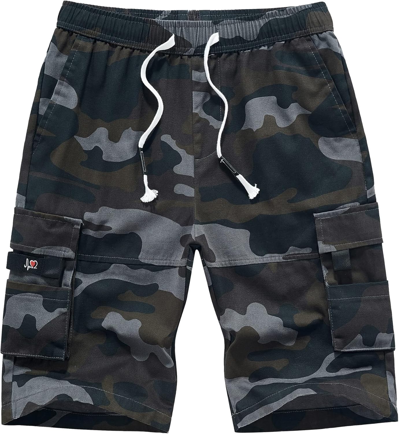 Herren Cargo Shorts Gummibund Kordelzug Sommer Freizeit Baumwolle Hose - Bild 74 von 90