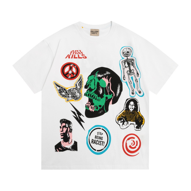 Unisex Sport bedruckt Sommer locker lässig und vielseitig Kurzarm T-Shirt - Bild 65 von 83