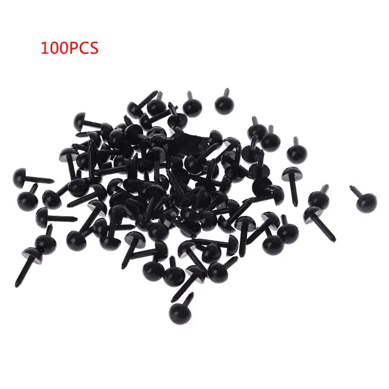 100 Stück 2mm/3mm/4mm Schwarz Teddybär Kunststoff Augen Gefüllt Spielzeug Tier Puppe N - Bild 7 von 12