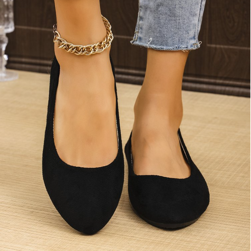 Zapatos planos de ballet informales para mujer mocasines sin cordones punta redonda zapatos de salón - Imagen 19 de 25