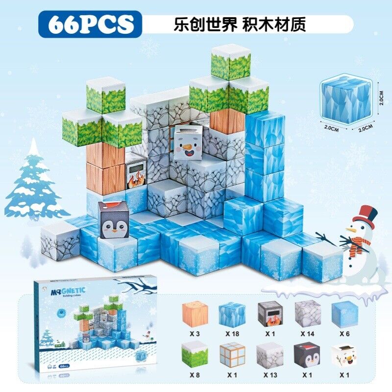 312PCS Magnetic Building Blocks Mine Magnet World Set Stem Montessori Toy Gift - Picture 7 of 12