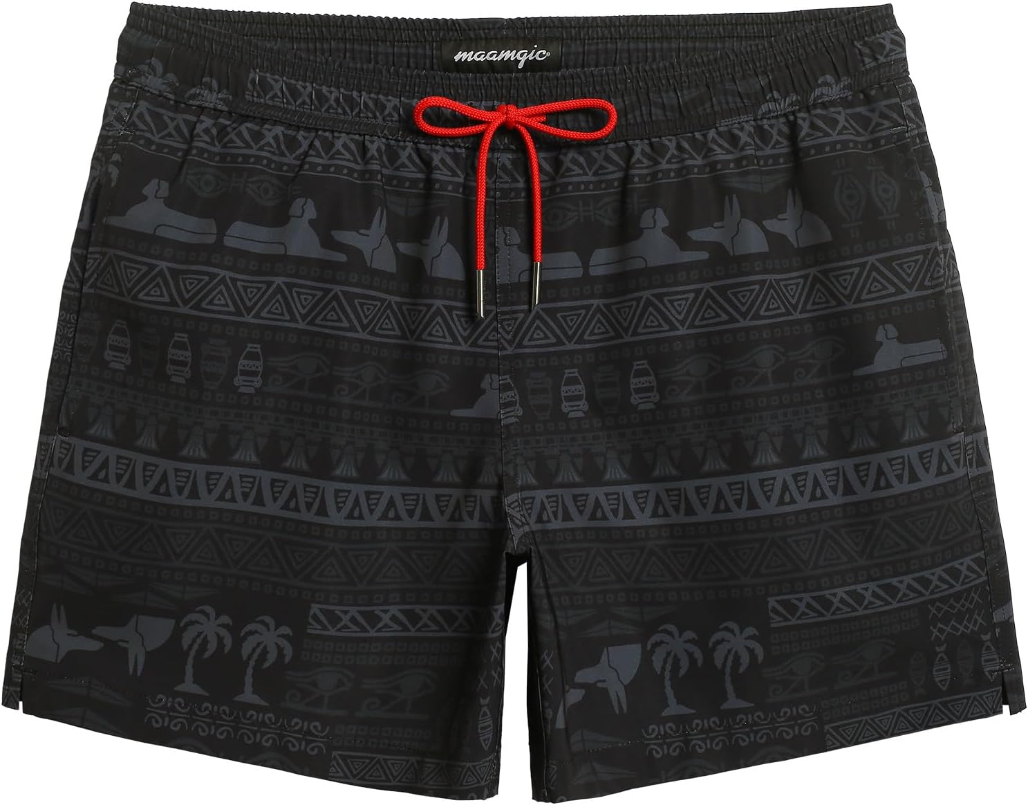 Herren Vintage Badehose 4 Wege Stretch schnelltrocknend Boardshorts mit Netzfutter - Bild 18 von 47