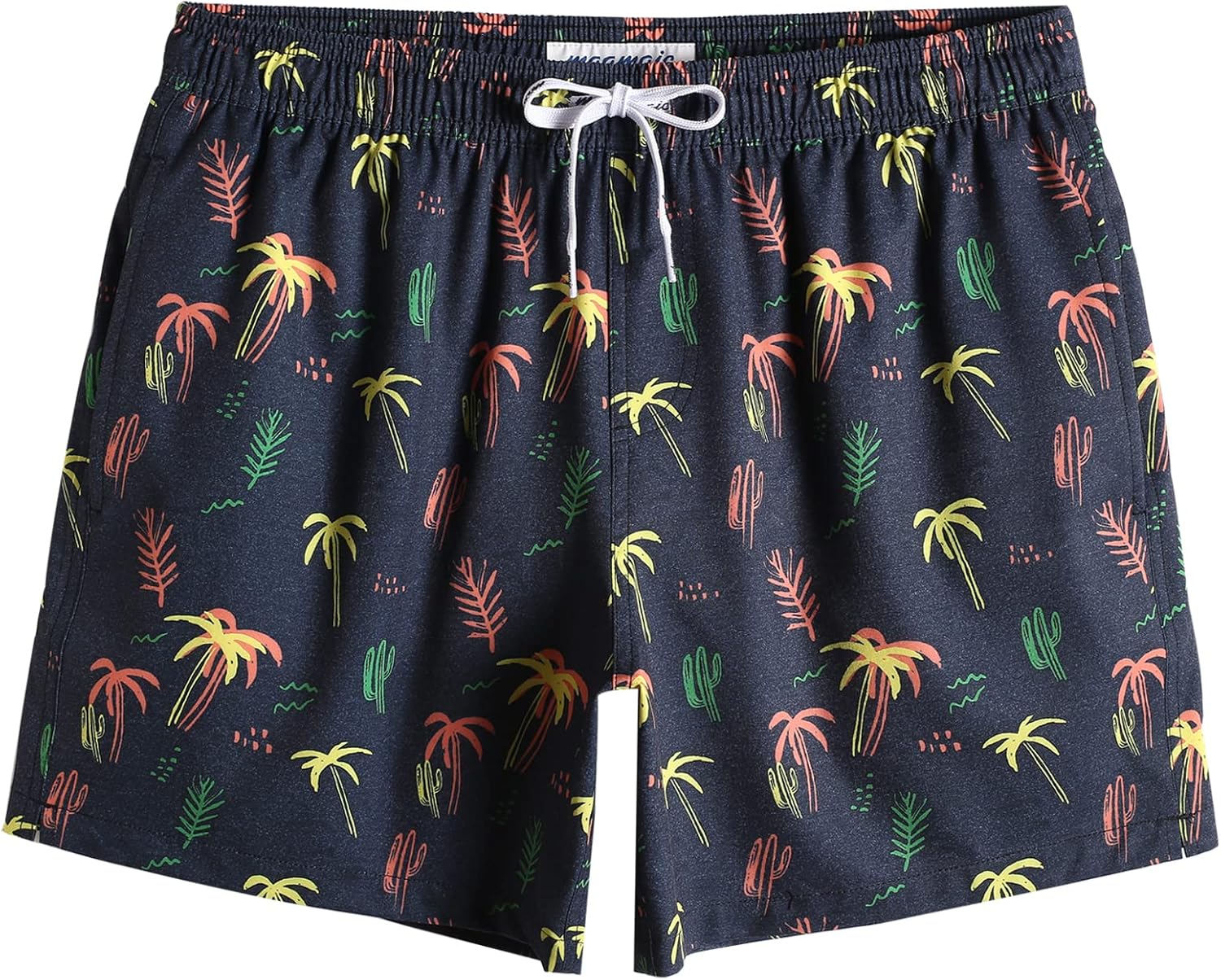 Herren Vintage Badehose 4 Wege Stretch schnelltrocknend Boardshorts mit Netzfutter - Bild 21 von 47
