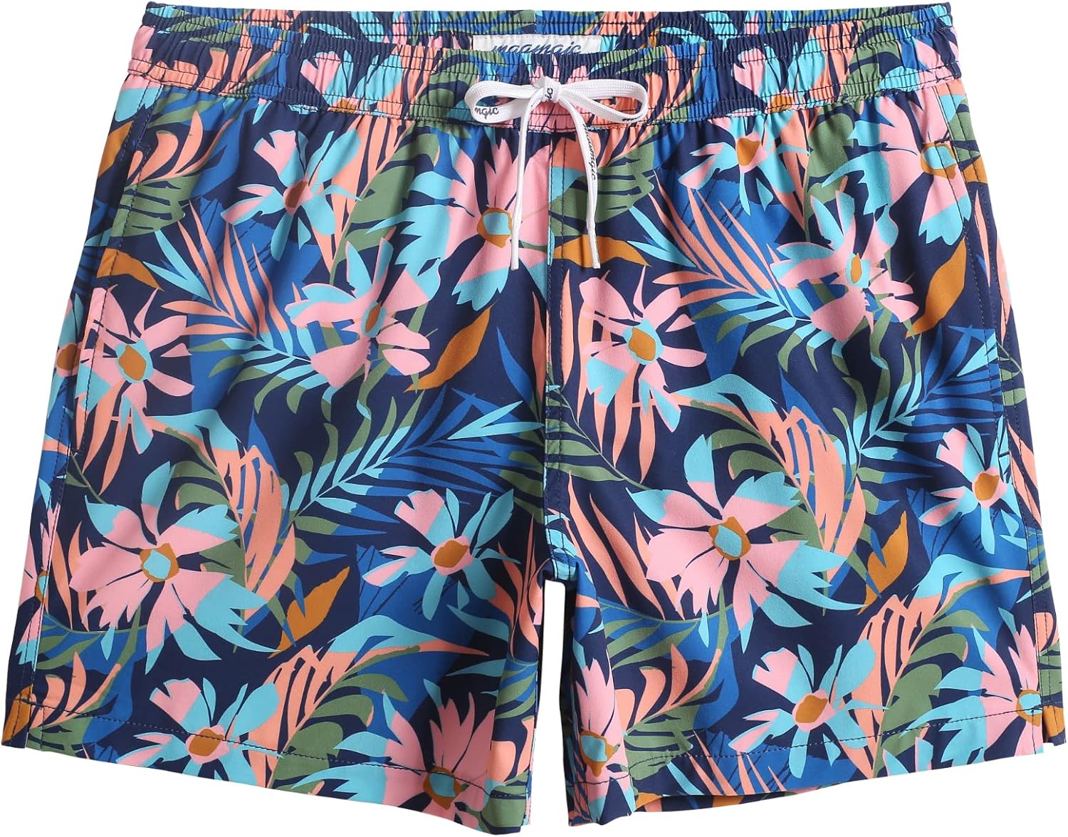 Herren Vintage Badehose 4 Wege Stretch schnelltrocknend Boardshorts mit Netzfutter - Bild 25 von 47