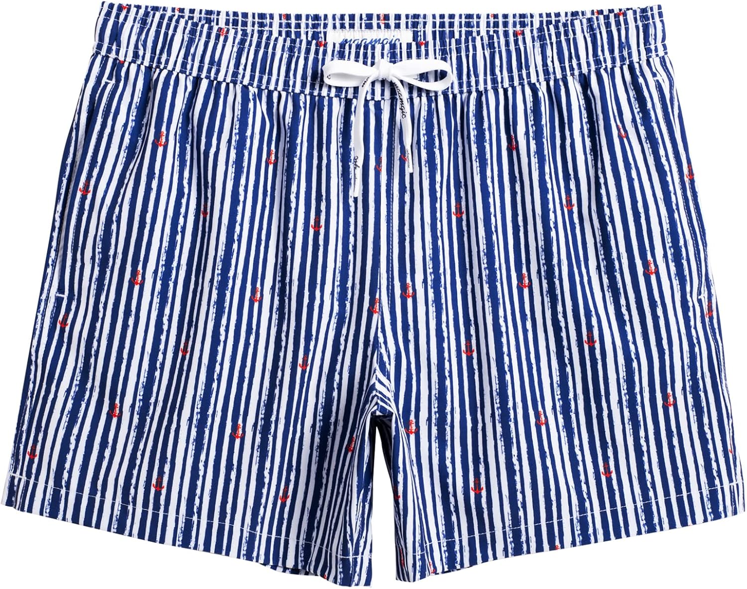 Herren Vintage Badehose 4 Wege Stretch schnelltrocknend Boardshorts mit Netzfutter - Bild 26 von 47