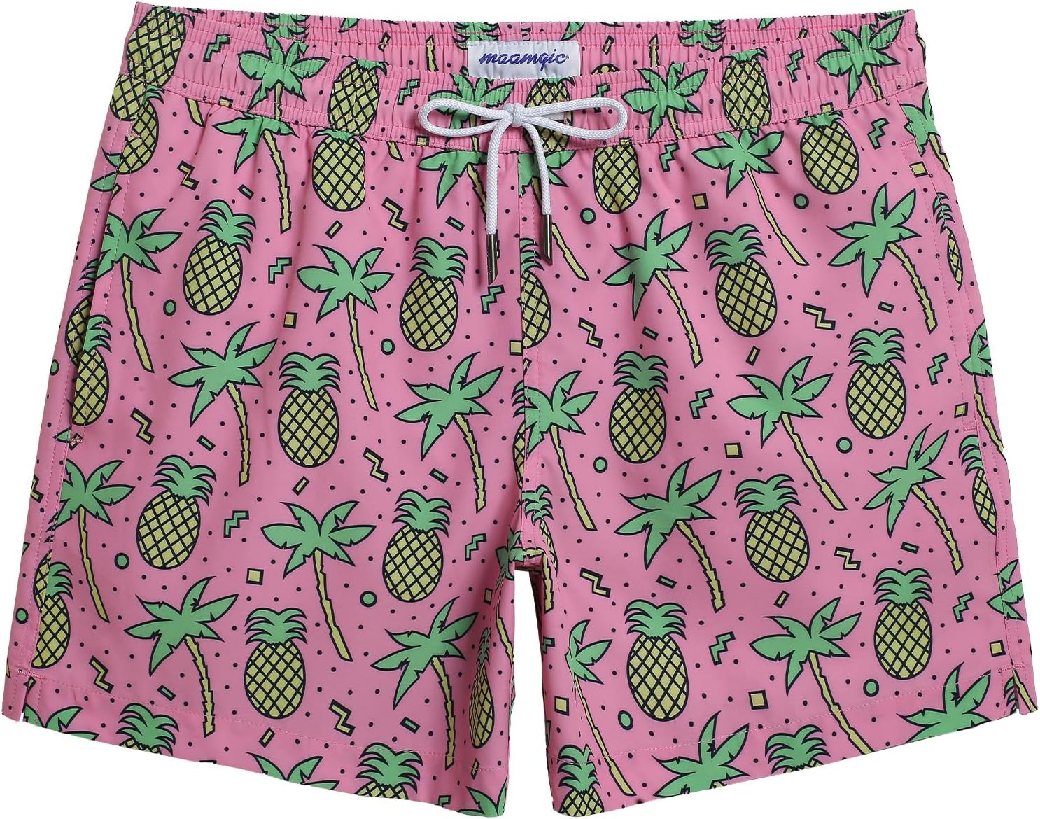 Herren Vintage Badehose 4 Wege Stretch schnelltrocknend Boardshorts mit Netzfutter - Bild 33 von 47