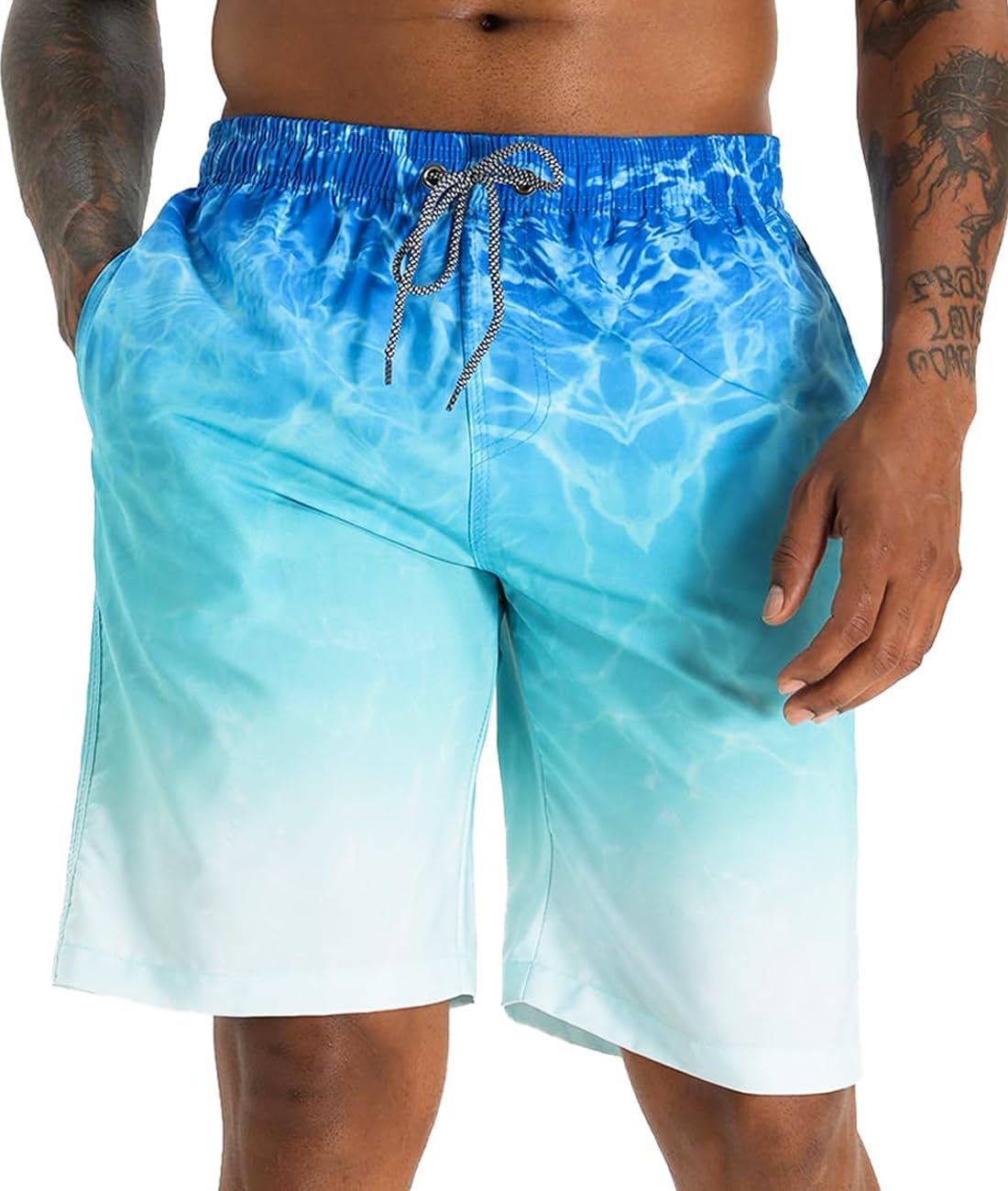 Men's 9" Quick Dry Swim Trunks Beach Bathing Suits with Mesh Liner Board Shorts - Picture 18 of 22
