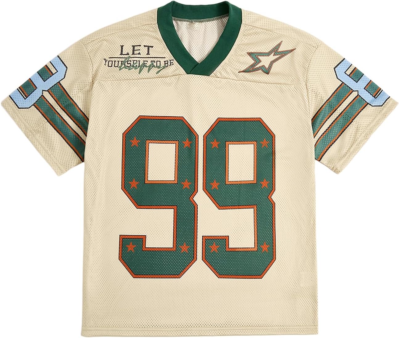 Herren Jersey Y2k Baggy Shirts Grafik T-Shirts Oversize V-Ausschnitt Tshirts Sommer Tops - Bild 24 von 39