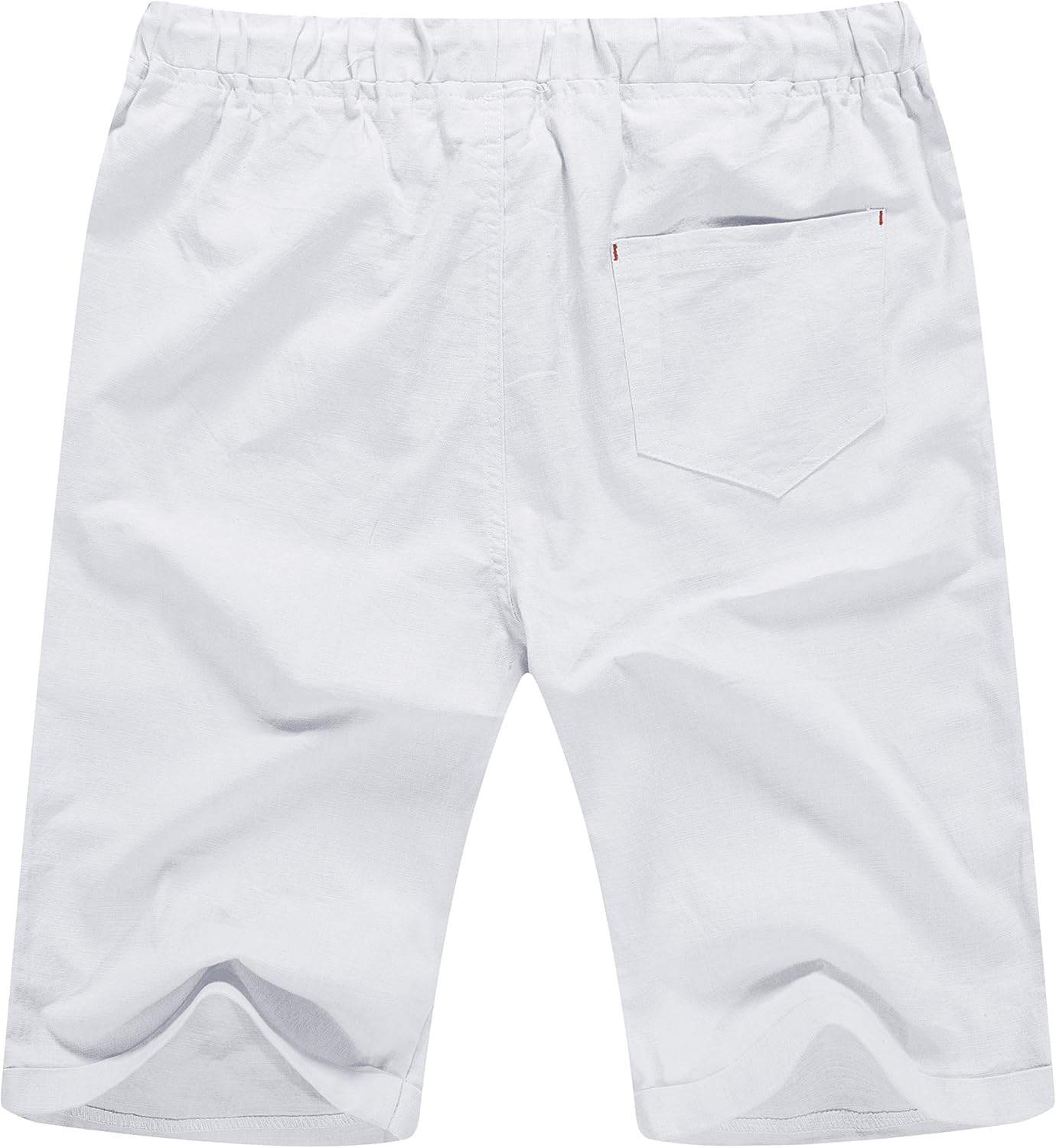 Linen Shorts Casual Drawstring Summer Beach Shorts for men, 11" Inseam - Picture 29 of 75