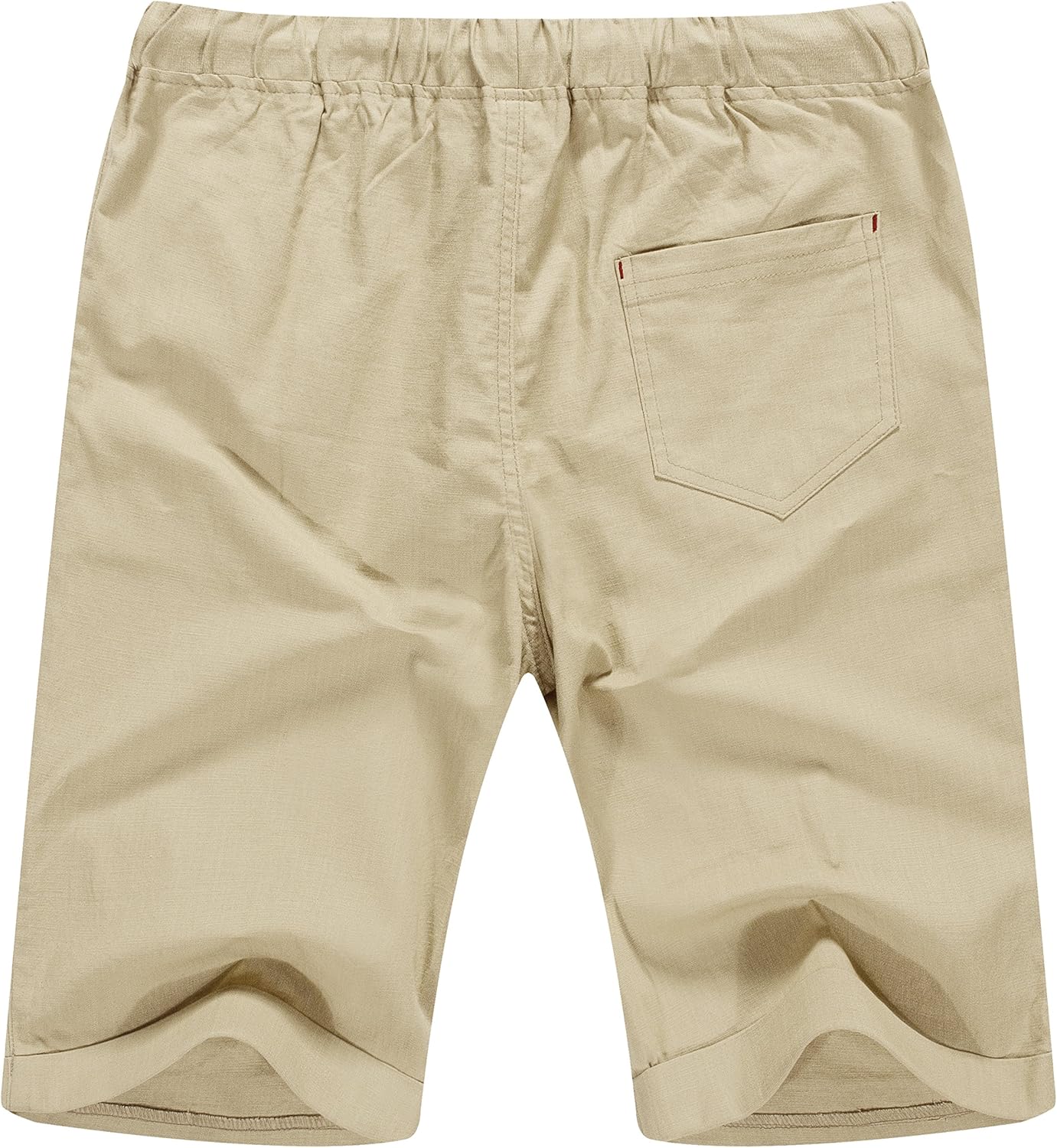 Linen Shorts Casual Drawstring Summer Beach Shorts for men, 11" Inseam - Picture 37 of 75