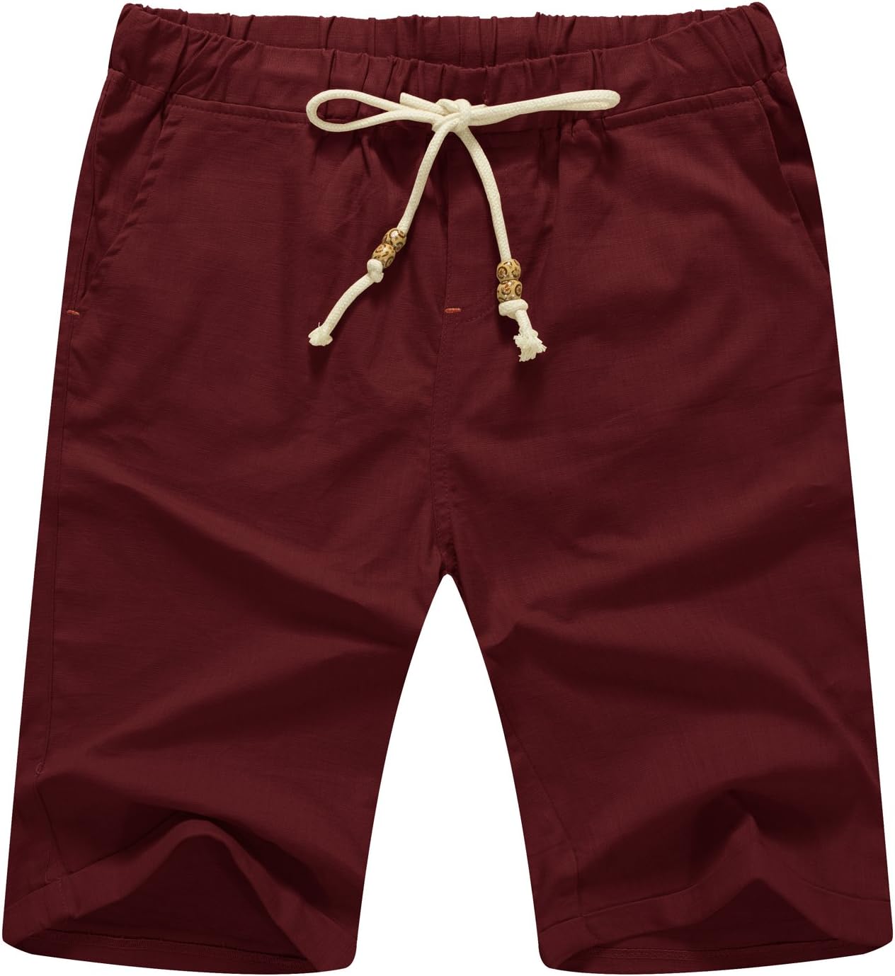 Linen Shorts Casual Drawstring Summer Beach Shorts for men, 11" Inseam - Picture 48 of 75