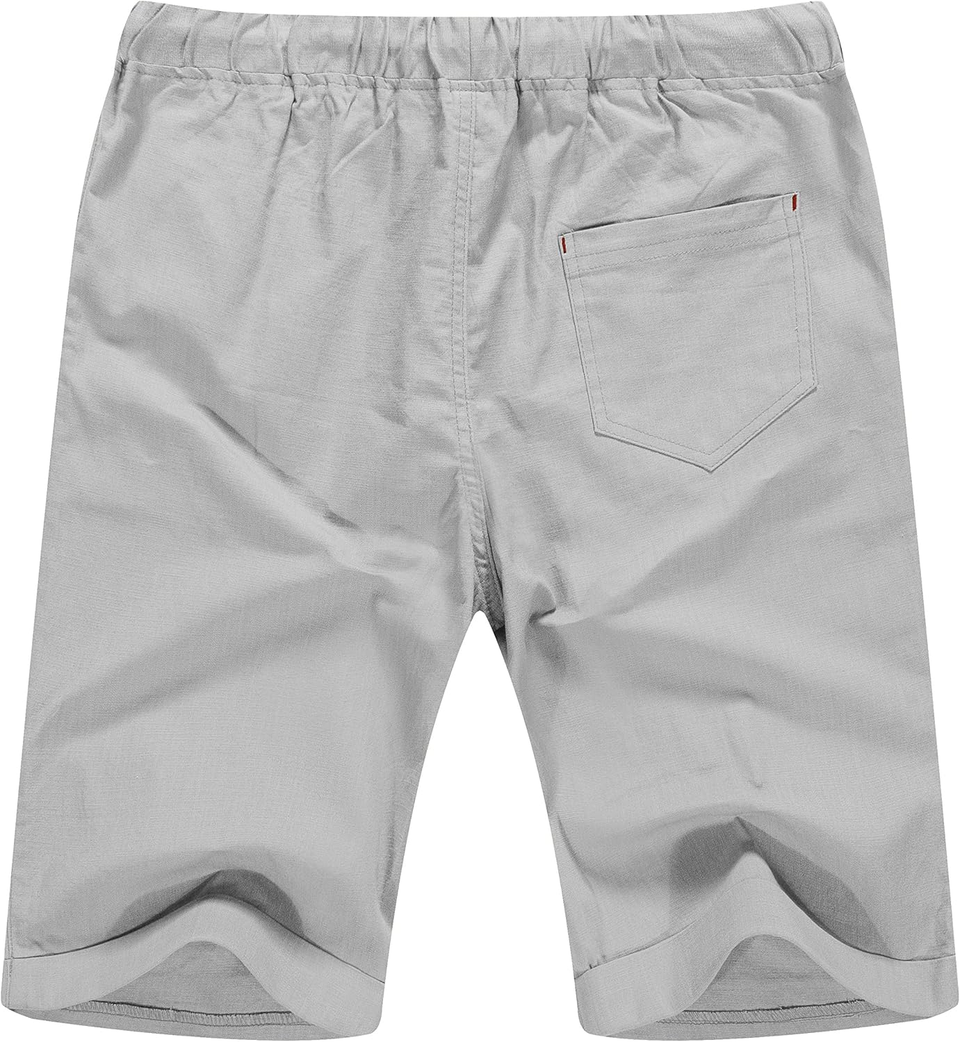 Linen Shorts Casual Drawstring Summer Beach Shorts for men, 11" Inseam - Picture 65 of 75