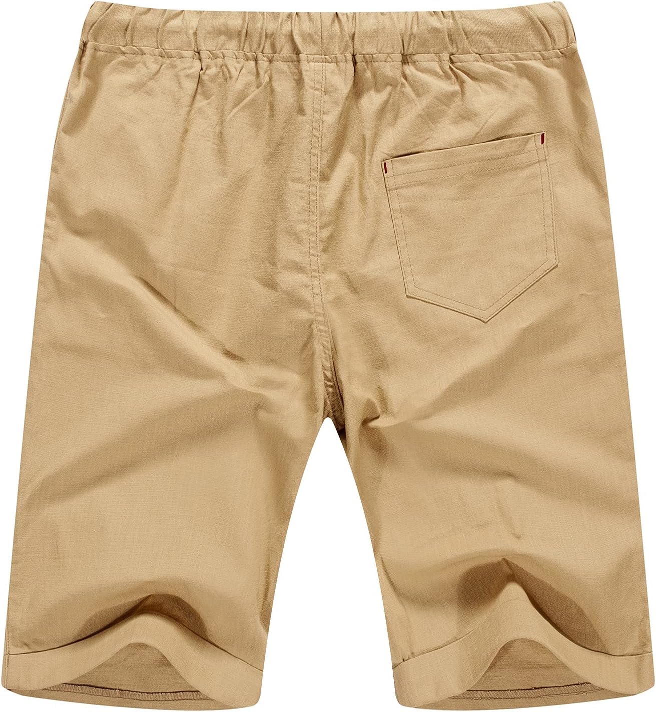 Linen Shorts Casual Drawstring Summer Beach Shorts for men, 11" Inseam - Picture 69 of 75