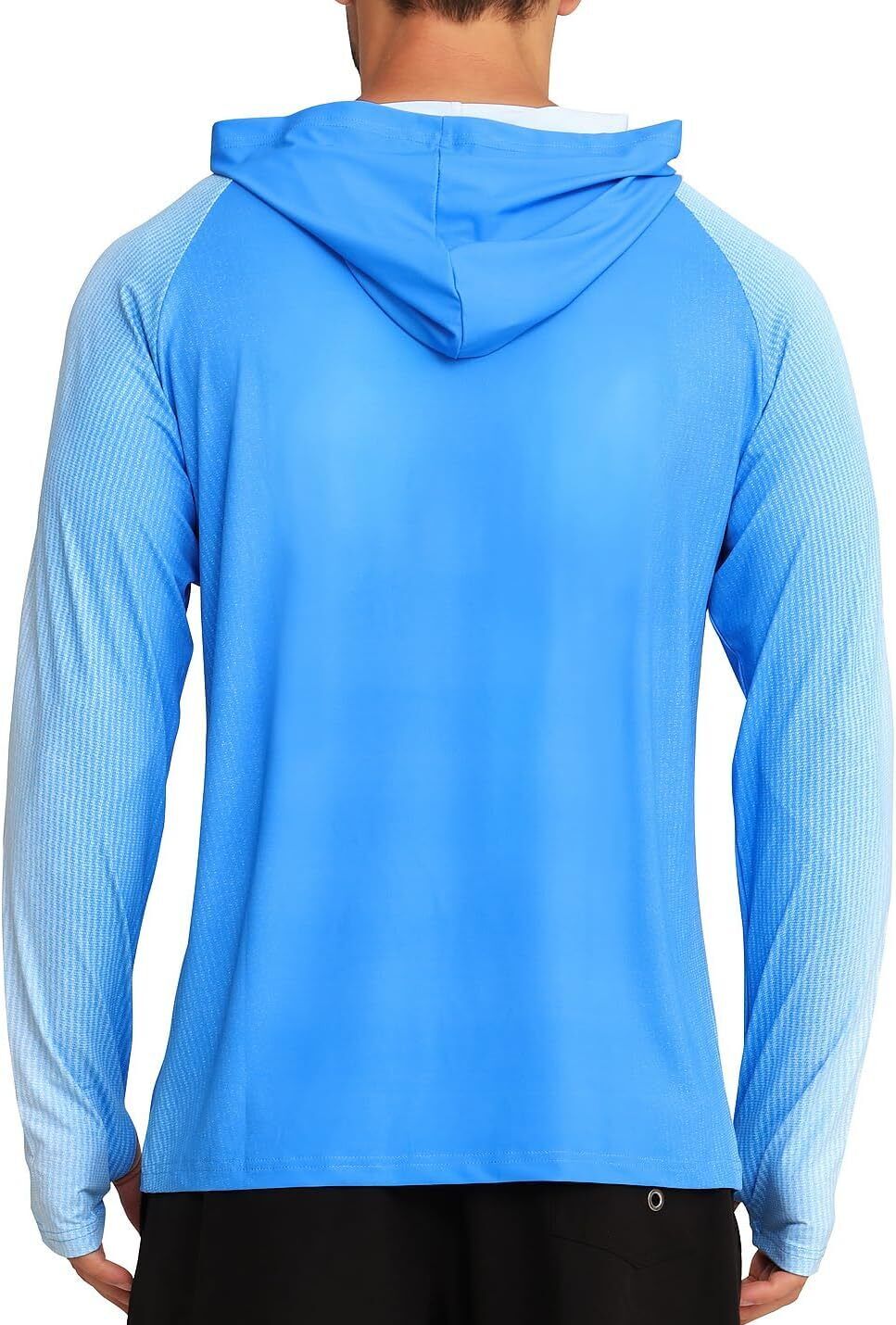 Men's UPF 50+ Sun Protection Hoodie Shirt Rash Guard Shirt UV Fishing Outdoor - Picture 26 of 37