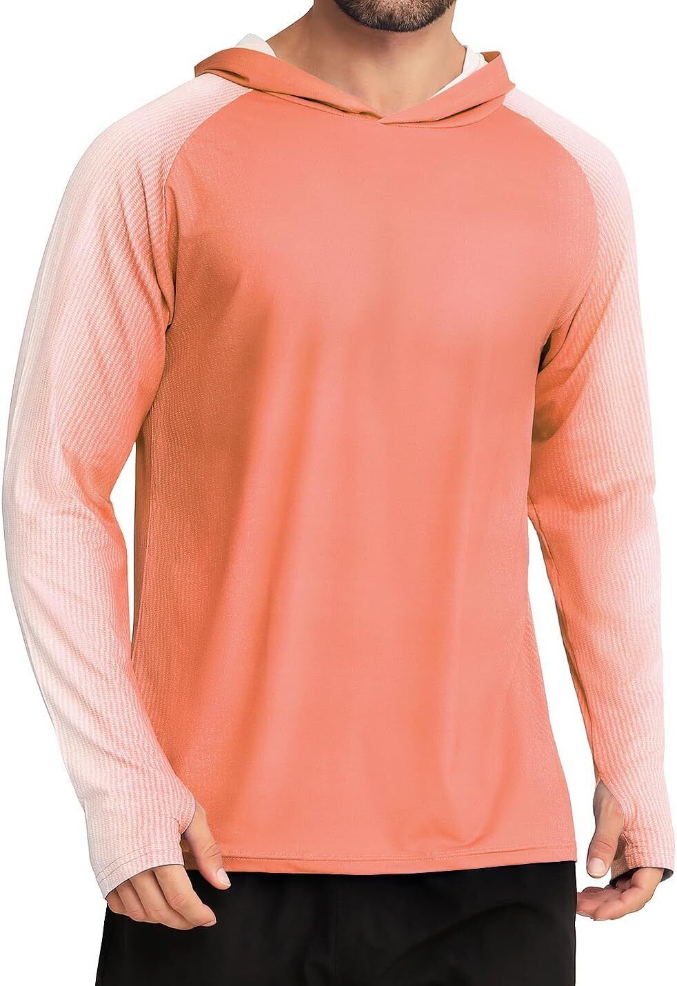 Men's UPF 50+ Sun Protection Hoodie Shirt Rash Guard Shirt UV Fishing Outdoor - Picture 28 of 37