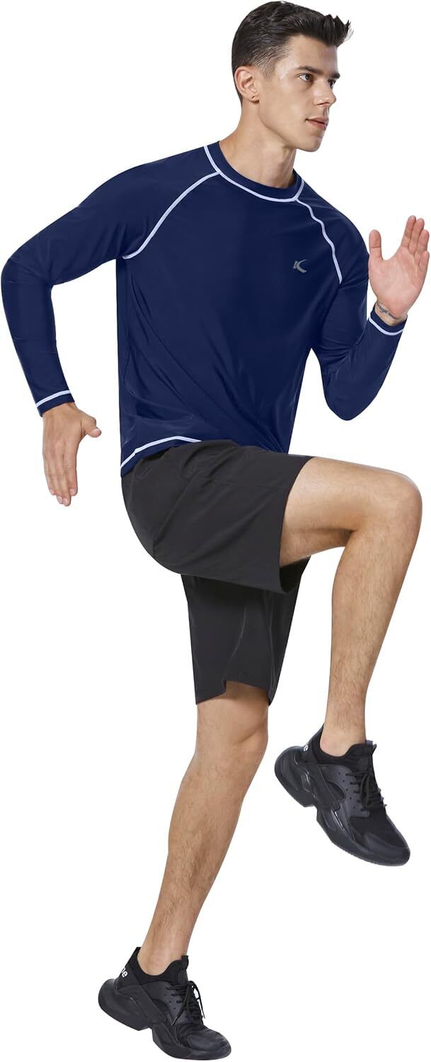 Rash Guard UPF 50+ Swim Shirts UV Sun Protection T-Shirt Quick Dry Beach Shirts - Picture 34 of 43