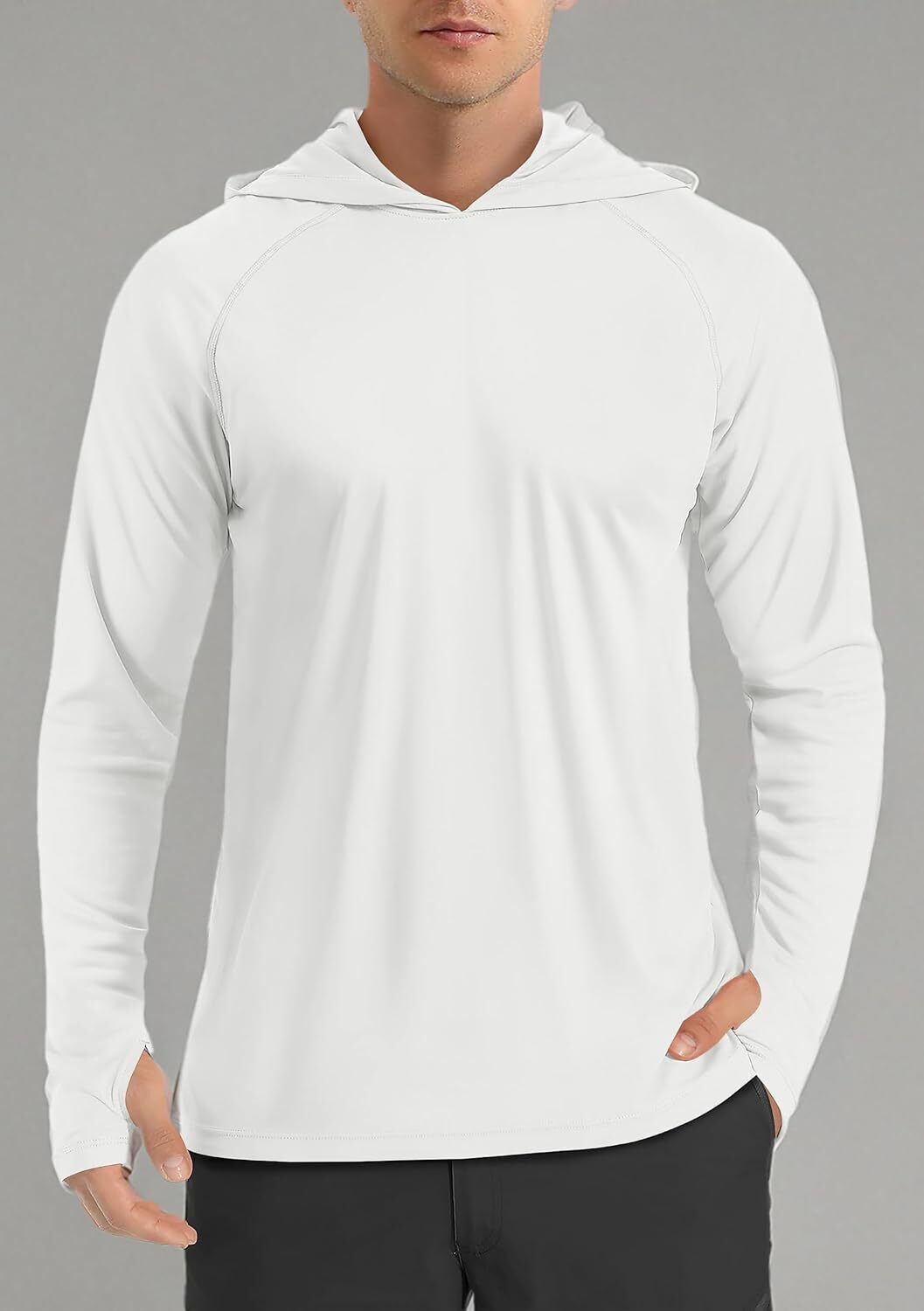 Men's UPF 50+ Sun Protection Hoodie – Long Sleeve Rash Guard for Fishing Hiking - Picture 47 of 186