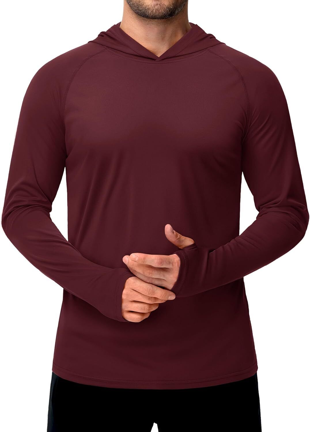 Men's UPF 50+ Sun Protection Hoodie – Long Sleeve Rash Guard for Fishing Hiking - Picture 56 of 186