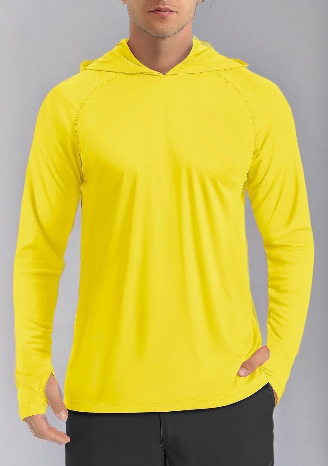 Men's UPF 50+ Sun Protection Hoodie – Long Sleeve Rash Guard for Fishing Hiking - Picture 71 of 186