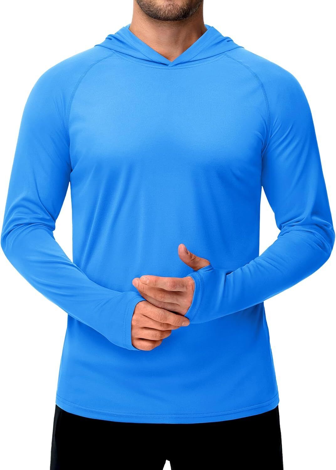 Men's UPF 50+ Sun Protection Hoodie – Long Sleeve Rash Guard for Fishing Hiking - Picture 72 of 186