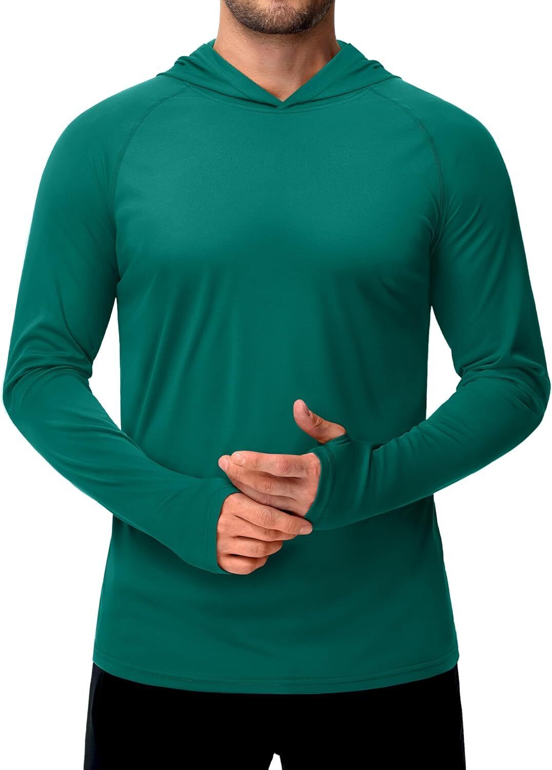 Men's UPF 50+ Sun Protection Hoodie – Long Sleeve Rash Guard for Fishing Hiking - Picture 87 of 186