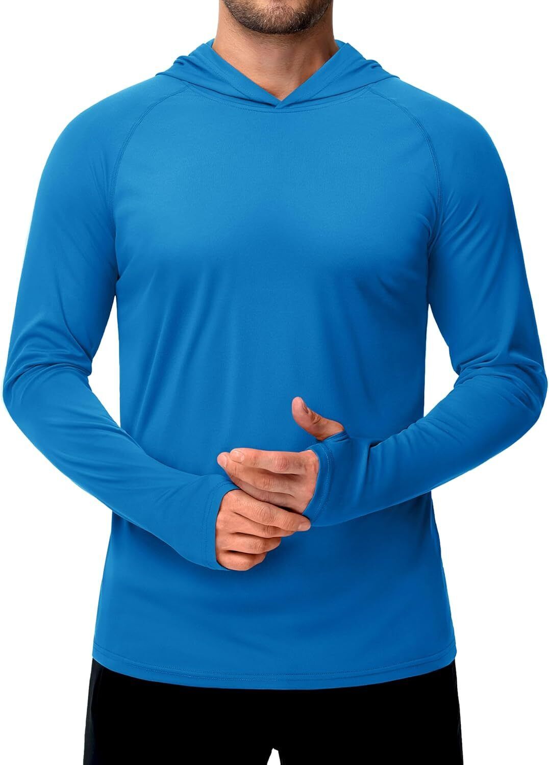 Men's UPF 50+ Sun Protection Hoodie – Long Sleeve Rash Guard for Fishing Hiking - Picture 102 of 186