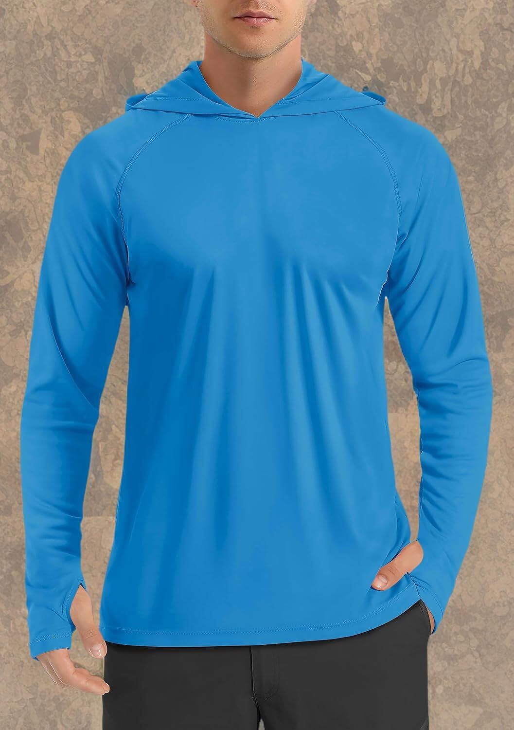 Men's UPF 50+ Sun Protection Hoodie – Long Sleeve Rash Guard for Fishing Hiking - Picture 109 of 186