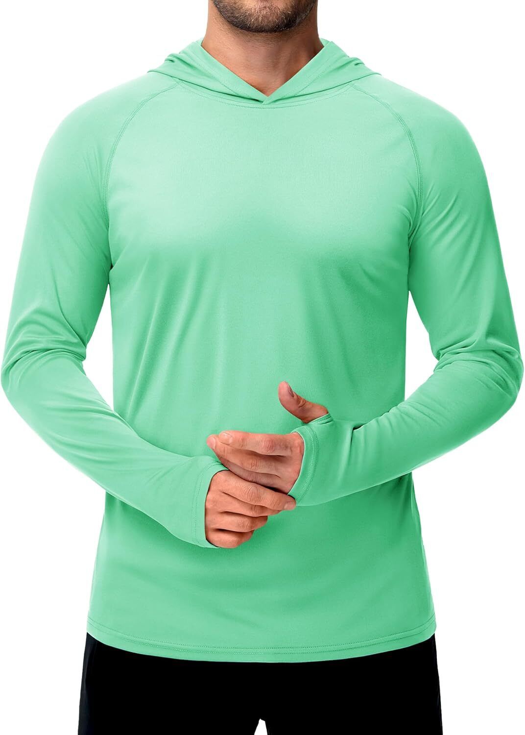 Men's UPF 50+ Sun Protection Hoodie – Long Sleeve Rash Guard for Fishing Hiking - Picture 118 of 186