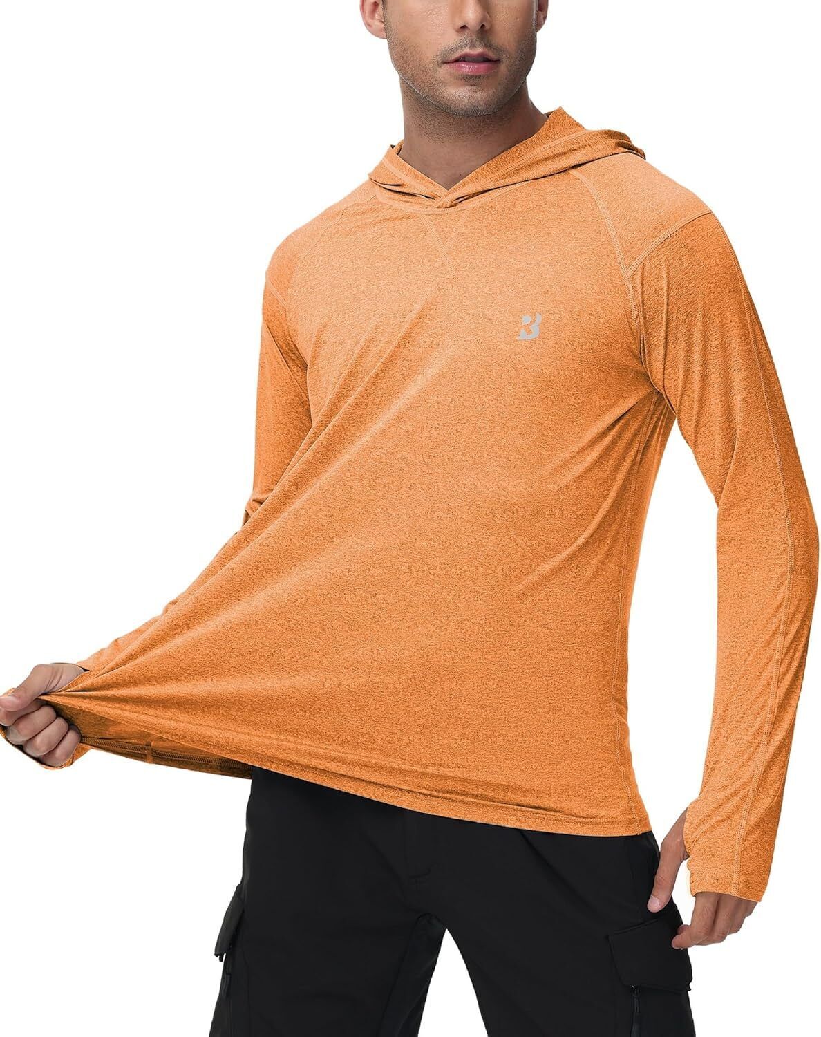 Mens UPF 50+ Fishing Shirts UV Sun Hoodie Hiking Running Athletic Workout Shirt - Picture 78 of 81