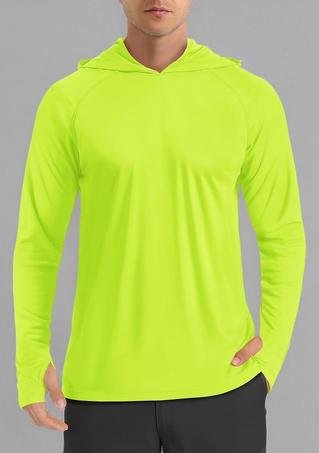 Men's UPF 50+ Sun Protection Hoodie – Long Sleeve Rash Guard for Fishing Hiking - Picture 139 of 186