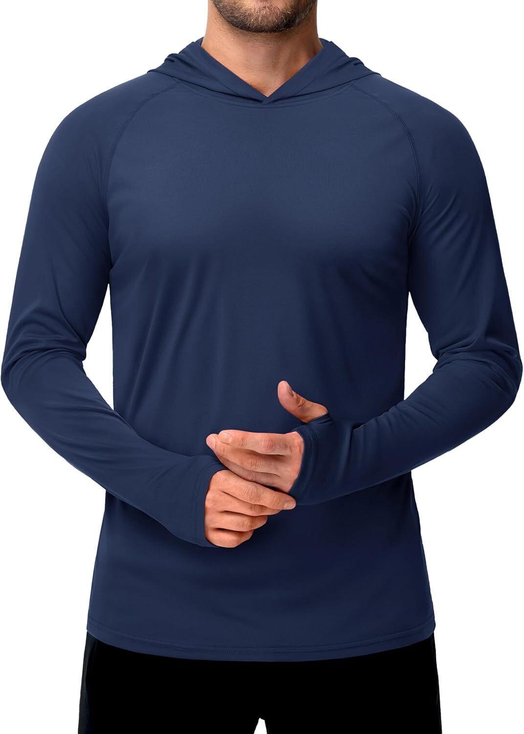 Men's UPF 50+ Sun Protection Hoodie – Long Sleeve Rash Guard for Fishing Hiking - Picture 164 of 186