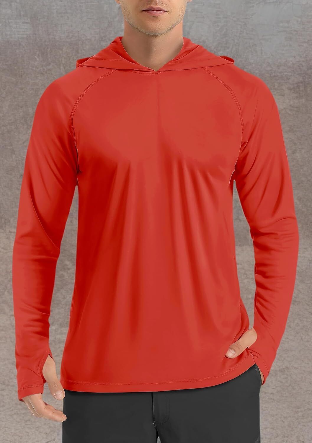 Men's UPF 50+ Sun Protection Hoodie – Long Sleeve Rash Guard for Fishing Hiking - Picture 186 of 186