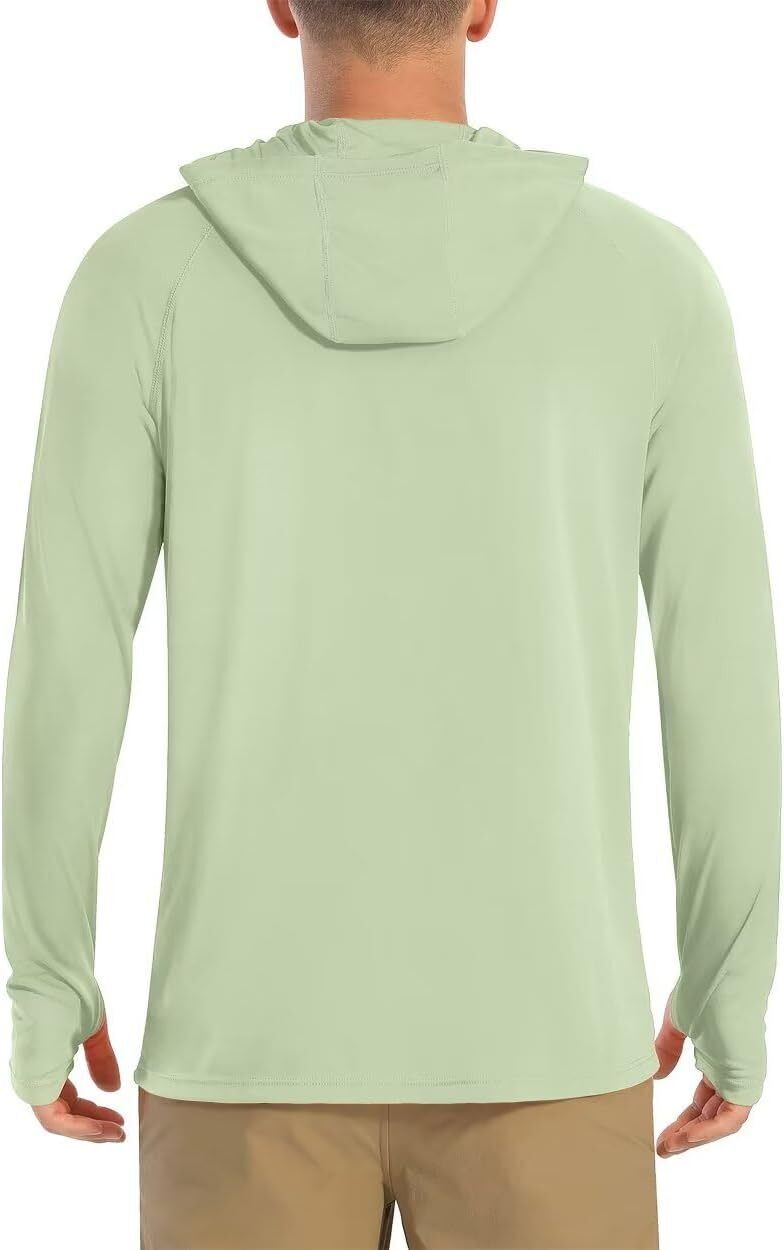 Men's UPF 50+ Sun Protection Hoodie Lightweight Long Sleeve Fishing Hiking Shirt - Picture 32 of 127