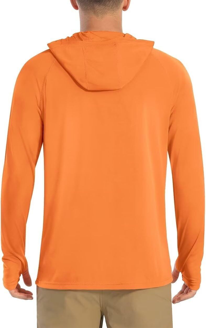Men's UPF 50+ Sun Protection Hoodie Lightweight Long Sleeve Fishing Hiking Shirt - Picture 62 of 127
