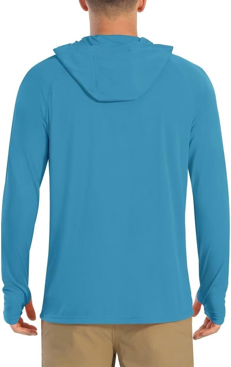 Men's UPF 50+ Sun Protection Hoodie Lightweight Long Sleeve Fishing Hiking Shirt - Picture 72 of 127