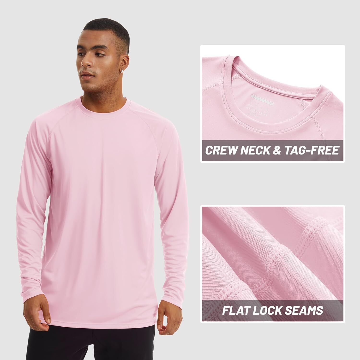 Mens Sun Shirt UPF 50+ UV Protection Lightweight Rash Guard Swim Shirt Quick Dry - Picture 69 of 199